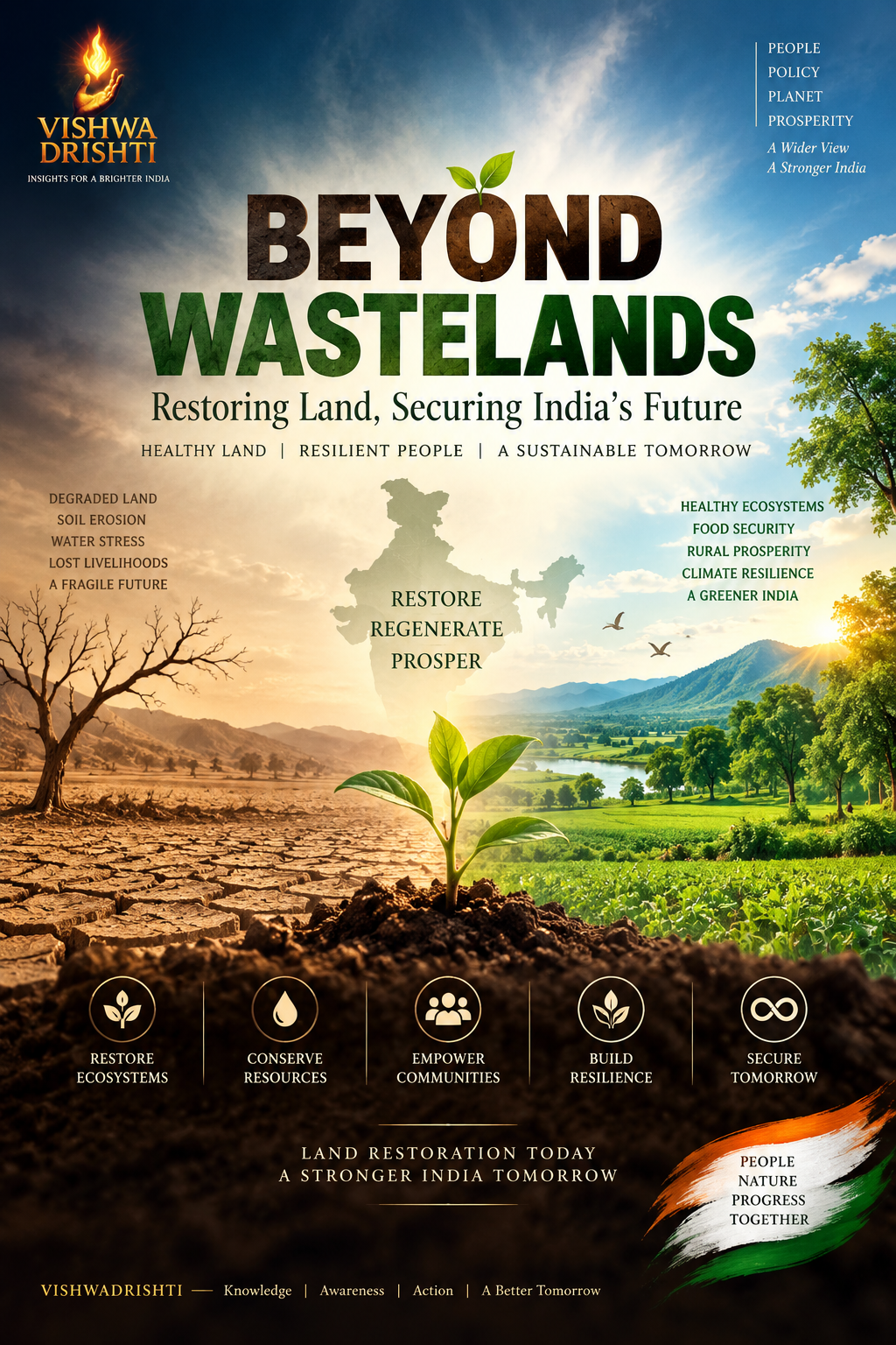 Beyond Wastelands: Restoring Land, Securing India’s Future
